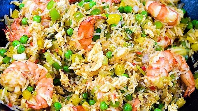 This 10-minute shrimp fried rice could not be easier and it tastes miles better than takeaway. An quick meal that's sure to become a family favourite | Nusde