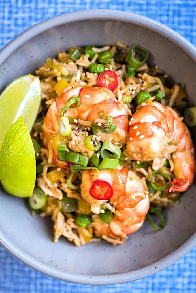 10 minute shrimp fried rice
