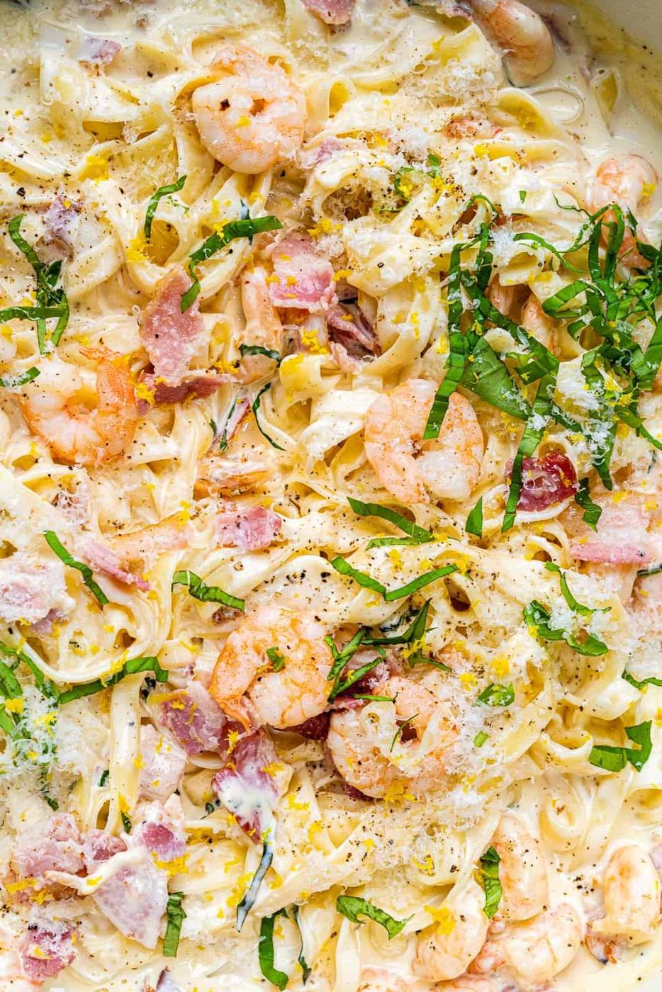 Creamy Shrimp Pasta | Shrimp Alfredo
