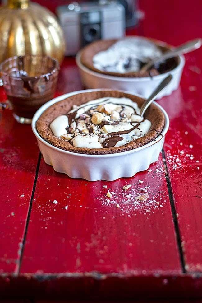 Accentuate the positive – chocolate soufflés