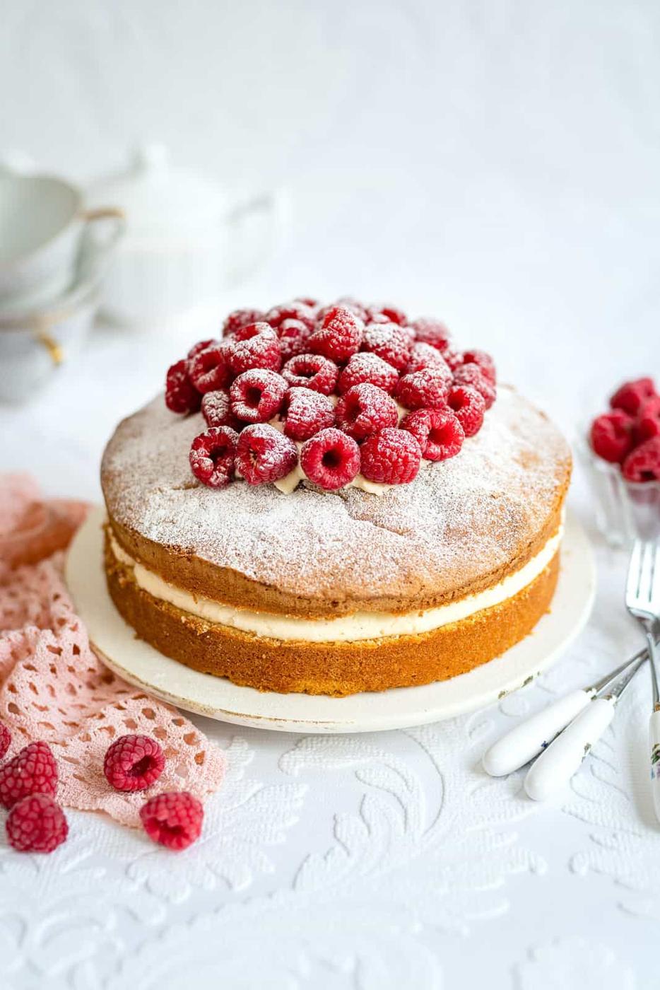 Air Fryer Vanilla Sponge Cake