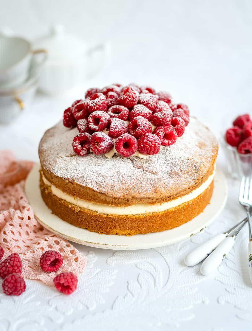 Air Fryer Vanilla Sponge Cake