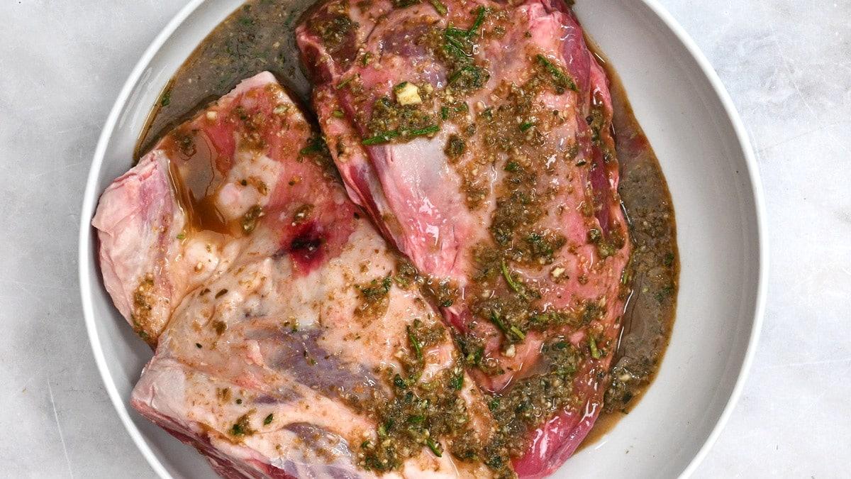marinating shoulder of lamb
