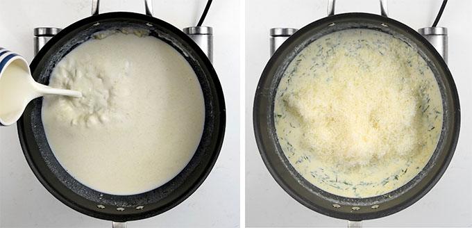 making béchamel
