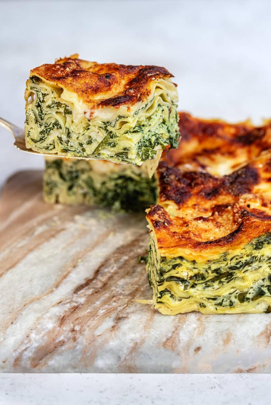 Air Fryer Vegetarian Lasagna (Spinach and Ricotta)