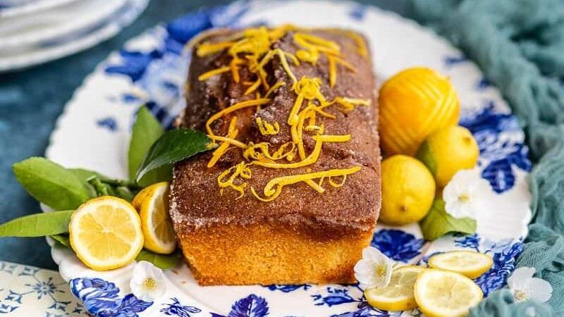 Air Fryer Lemon Drizzle Cake