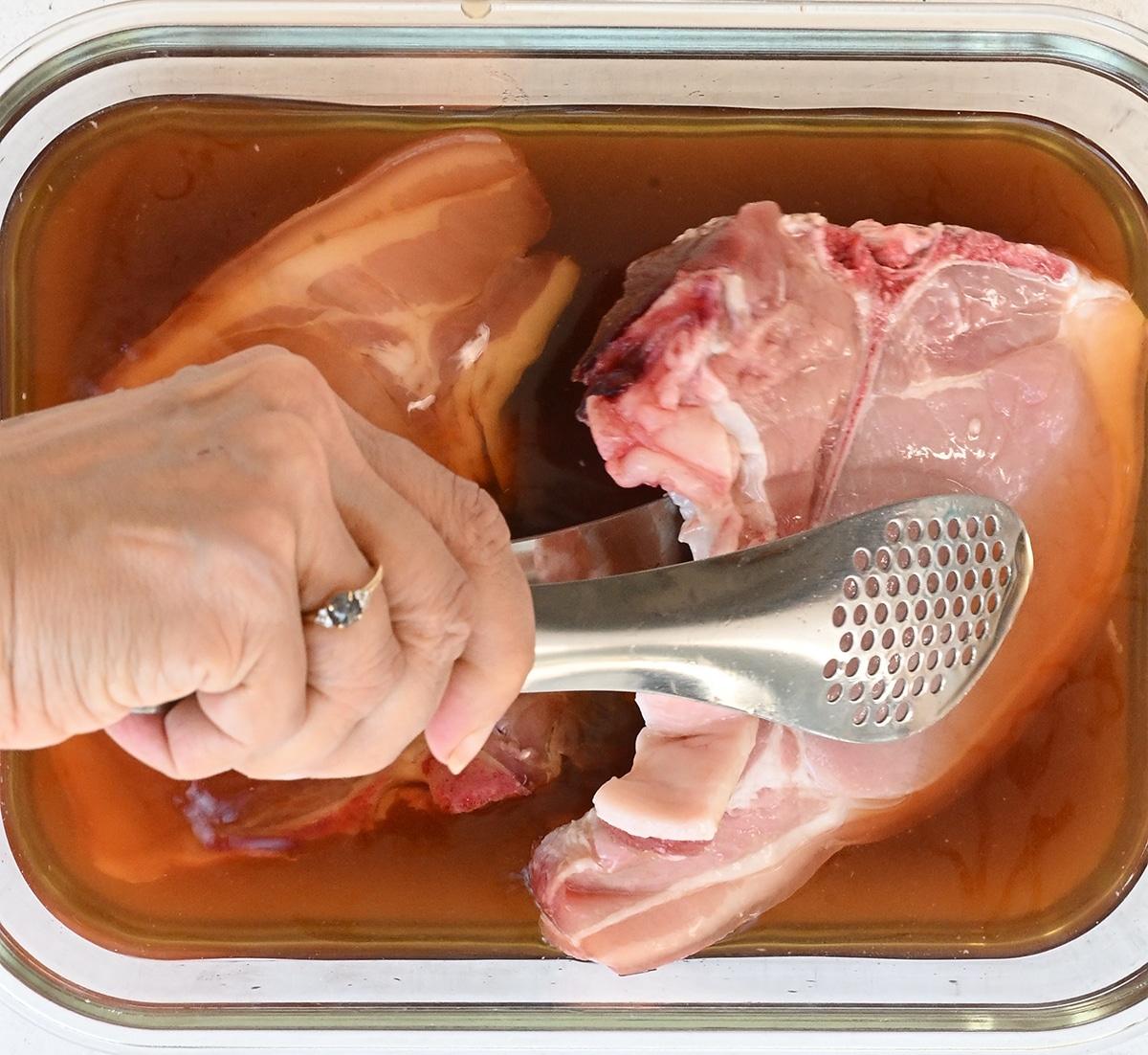 pork chops in brine