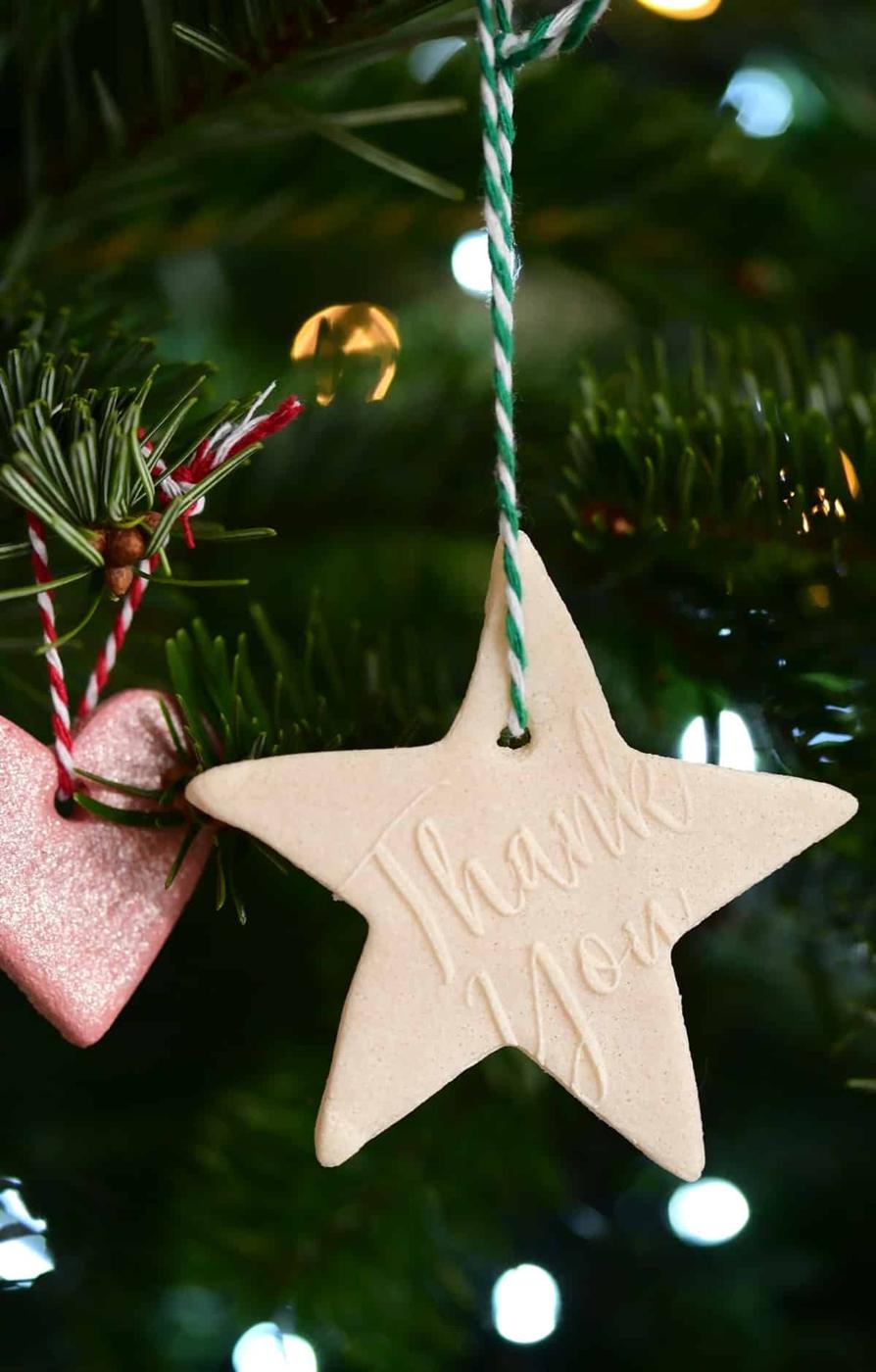 salt dough Christmas ornaments