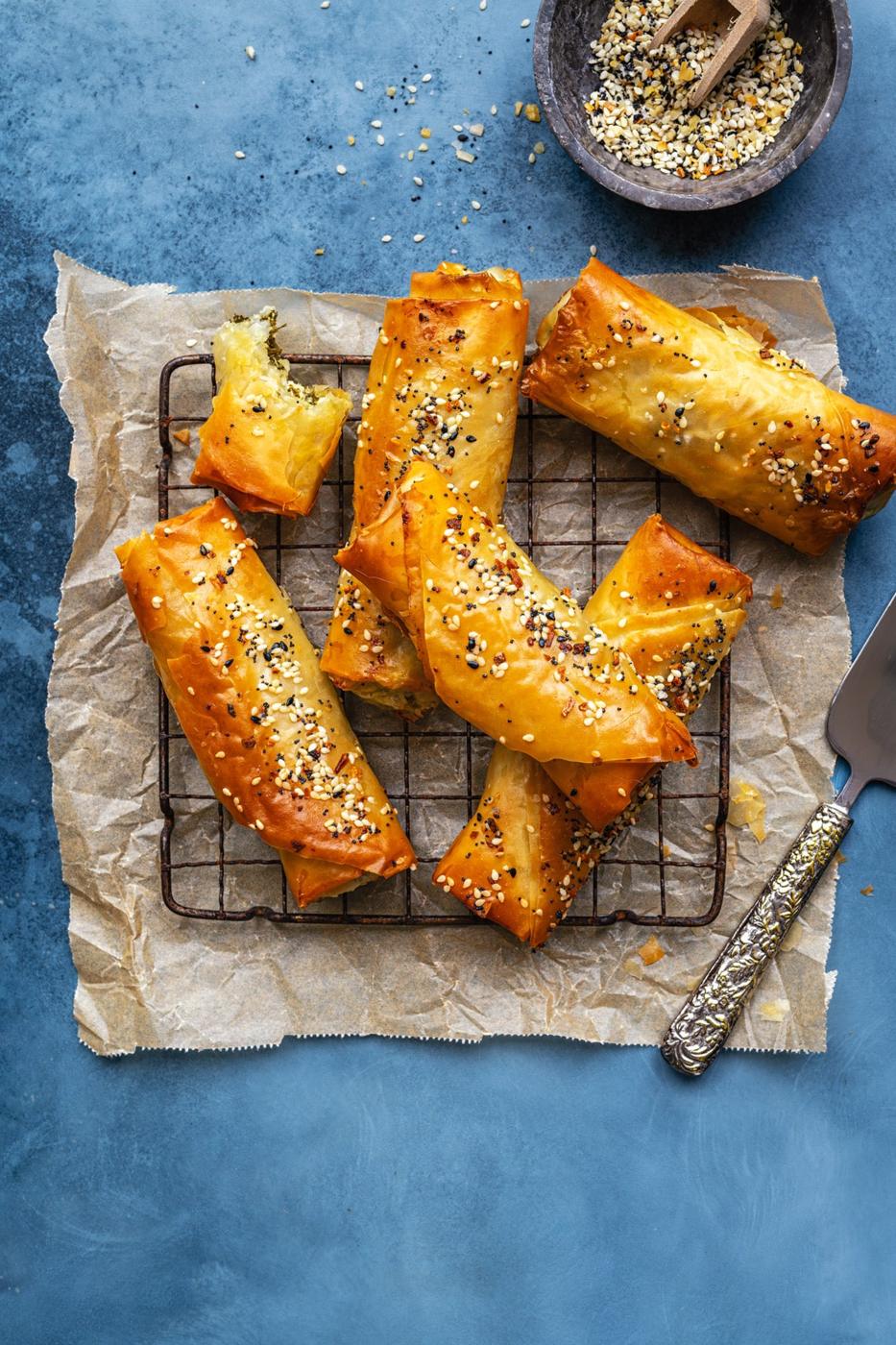 Air Fryer Spanakopita Rolls
