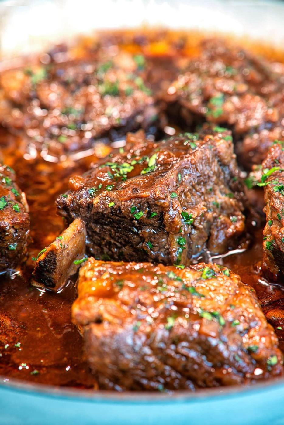 French Onion Beef Short Ribs (Oven or Crock Pot)