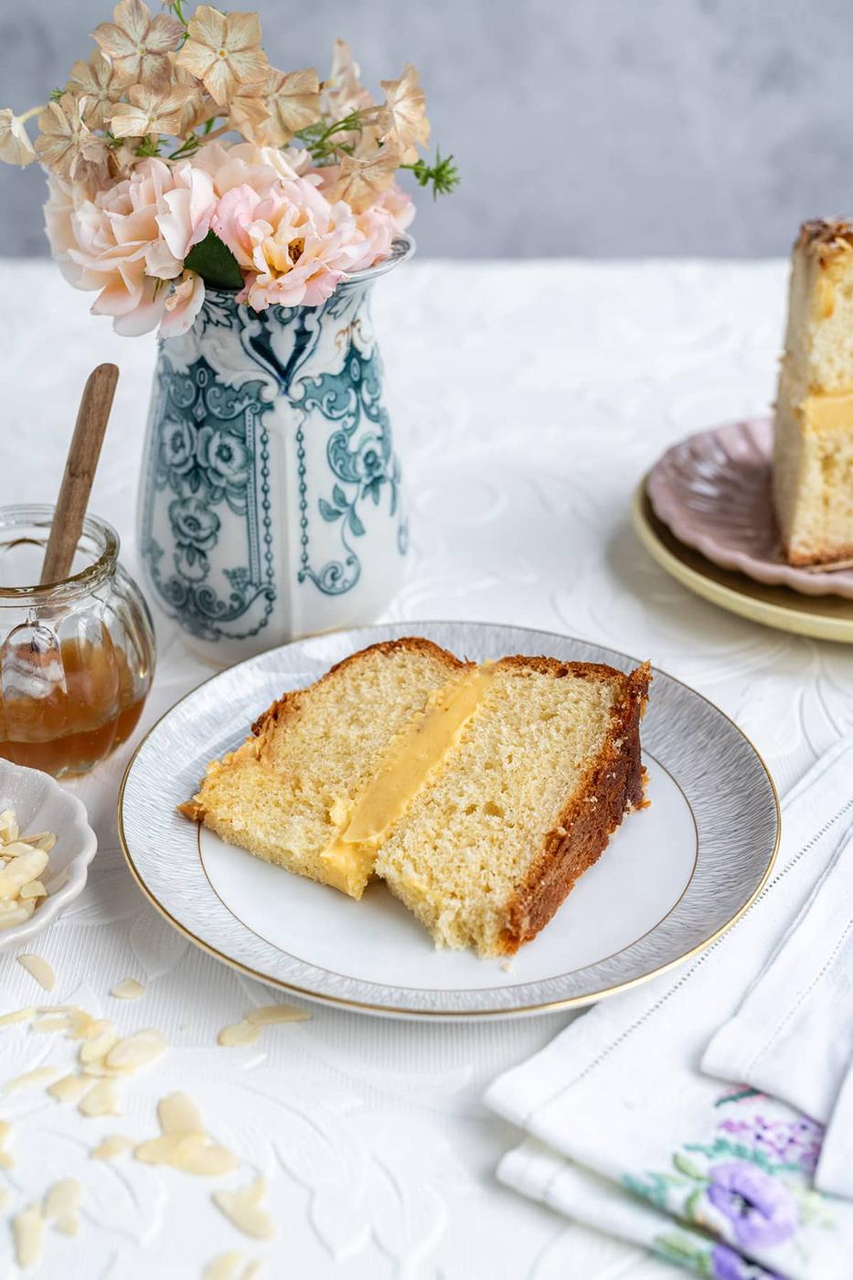 slice of Bee sting cake