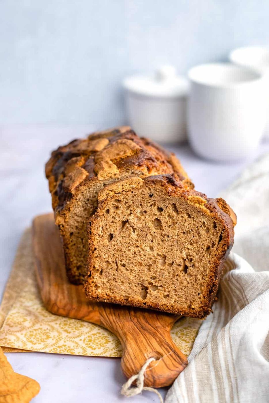 Sliced Lotus Biscoff Banana Bread