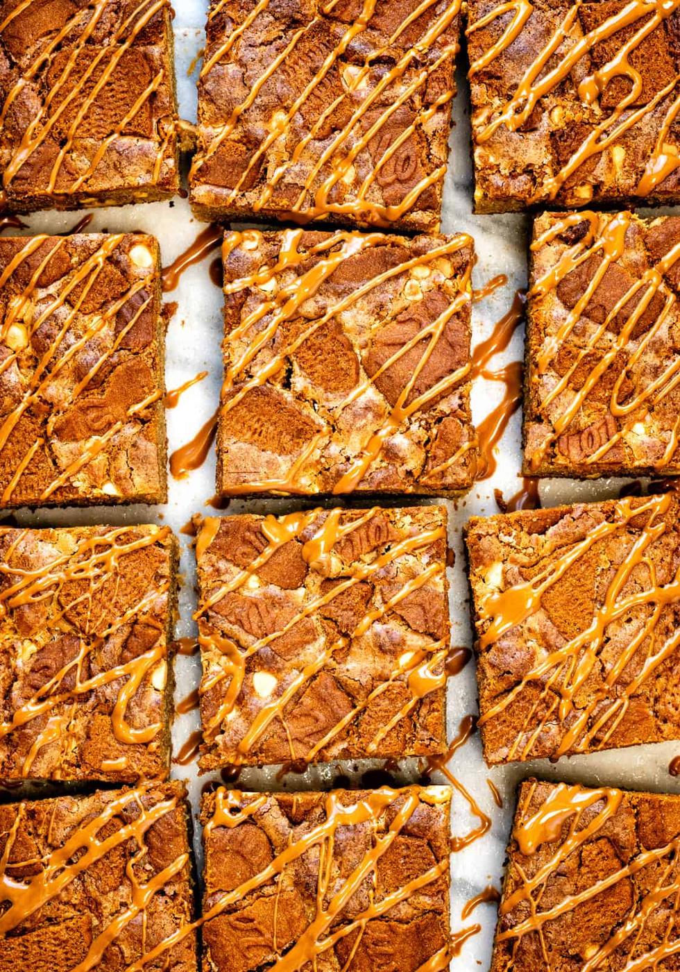 Biscoff Blondies – Delicious Cookie Butter Bars