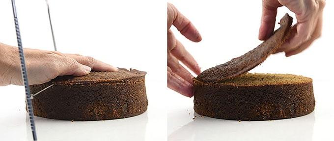 Levelling cake layers