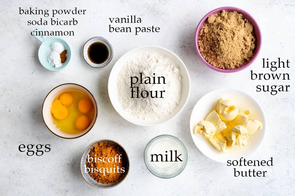 Biscoff cake ingredients