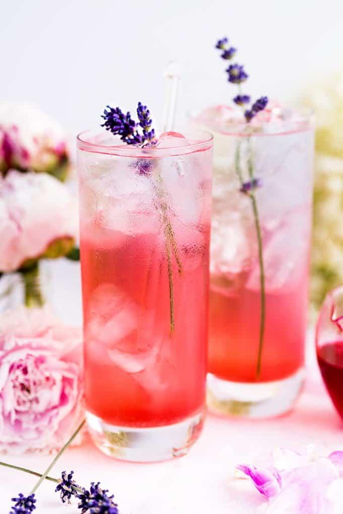 Blackberry Lavender Gin and Tonic