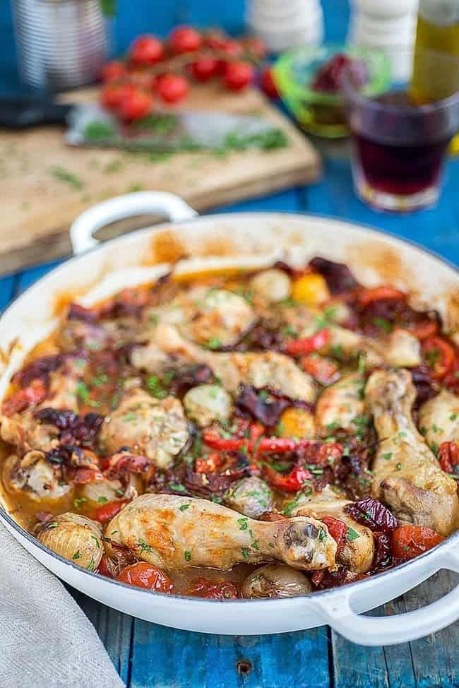Drunken one-pot Italian chicken