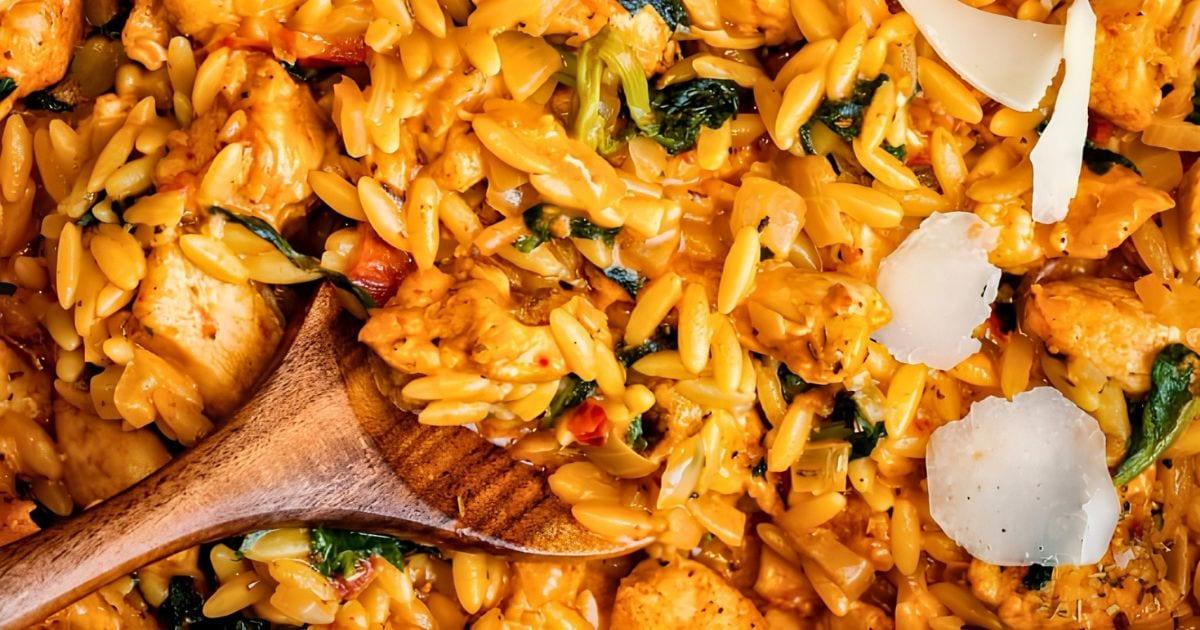 One Pot Cajun Chicken Orzo
