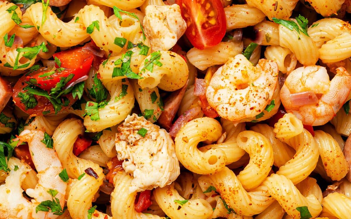 Cajun Jambalaya Pasta close up