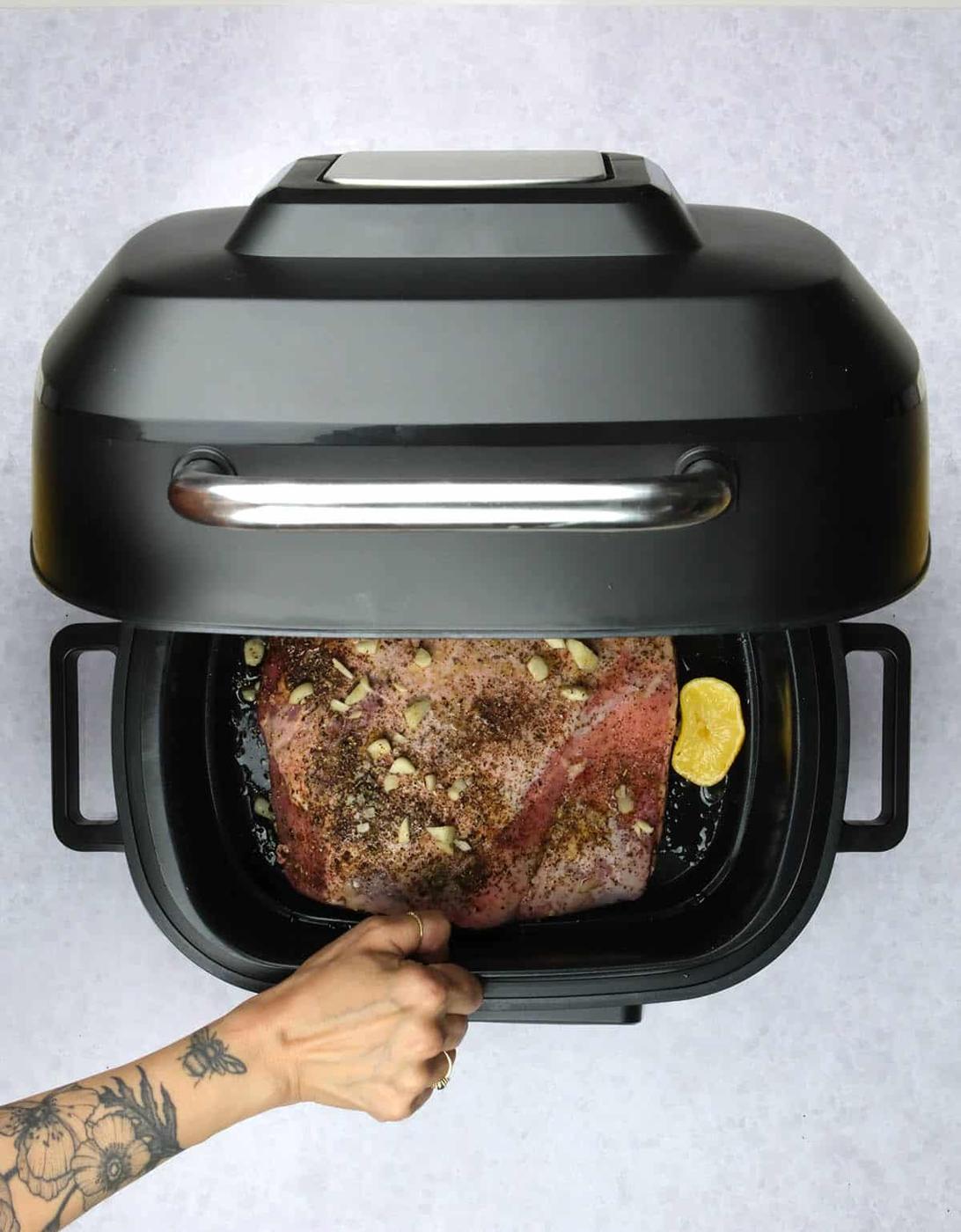 Cooking lamb in a Cheree Air Fryer and Grill