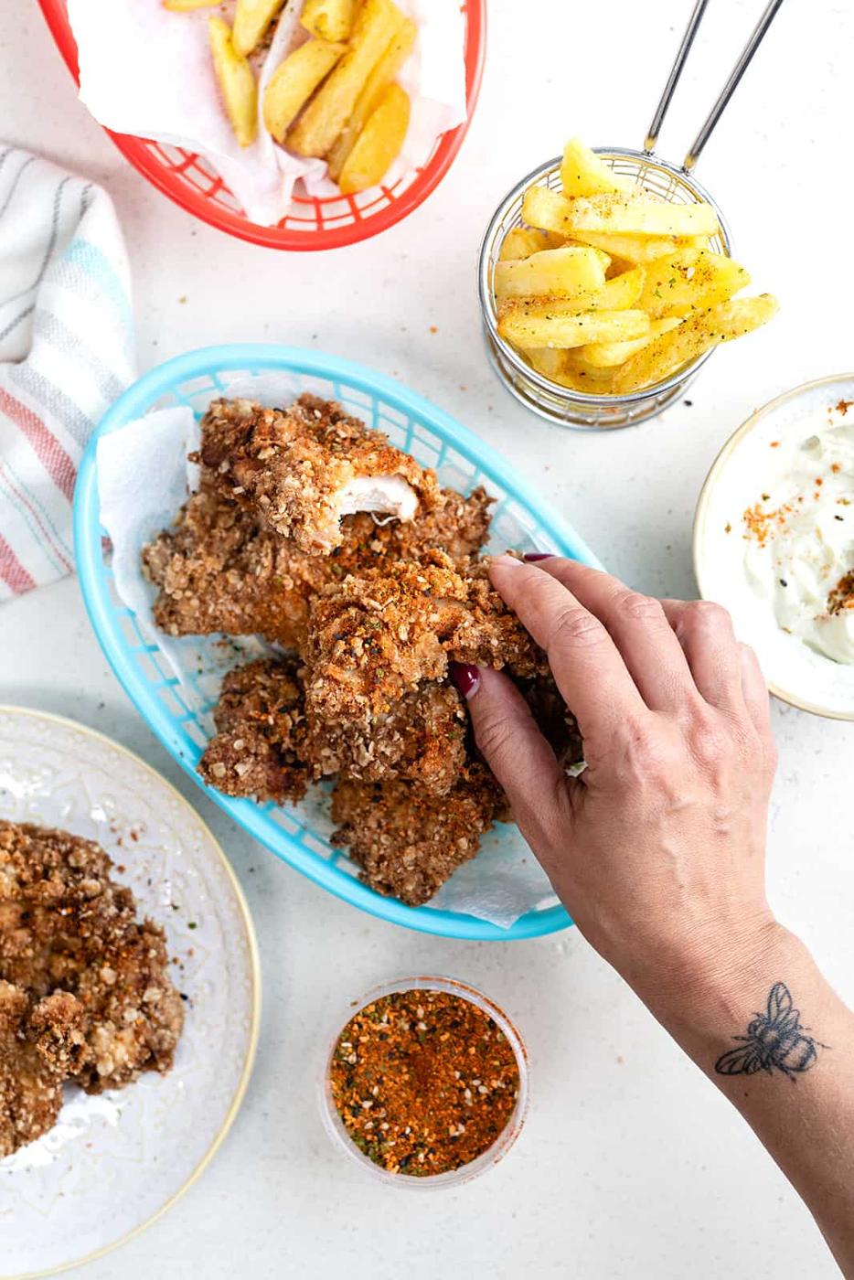 Fried Chicken in a basket