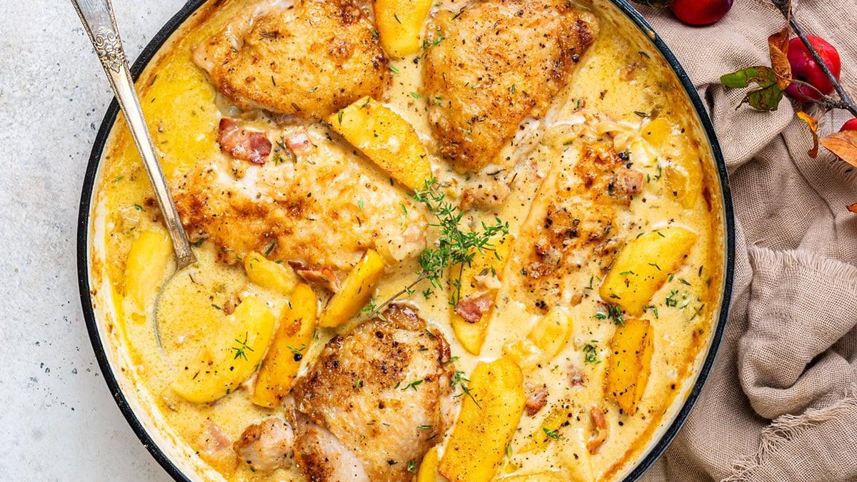 Chicken Normandy (Poulet à la Normande)