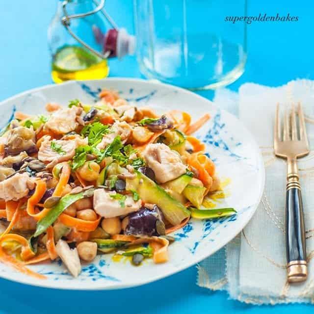 Chicken Salad with Tahini Dressing