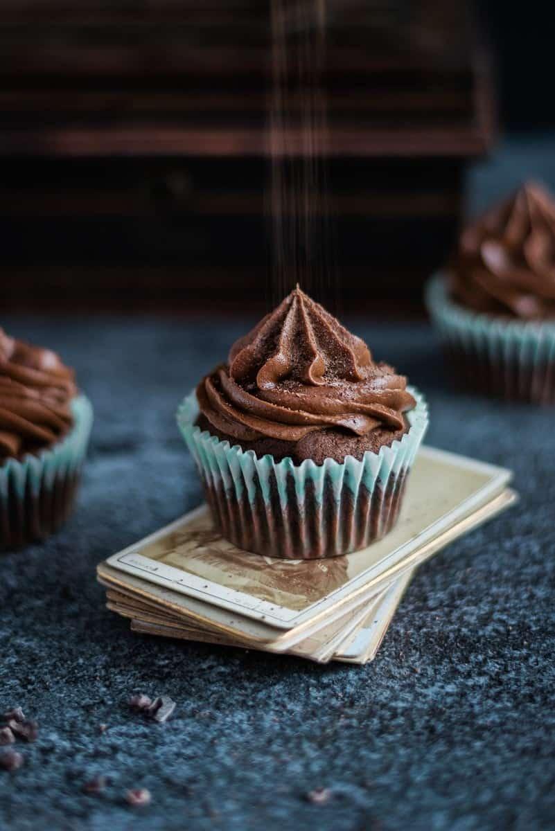 Chocolate Cupcakes with Baileys Frosting