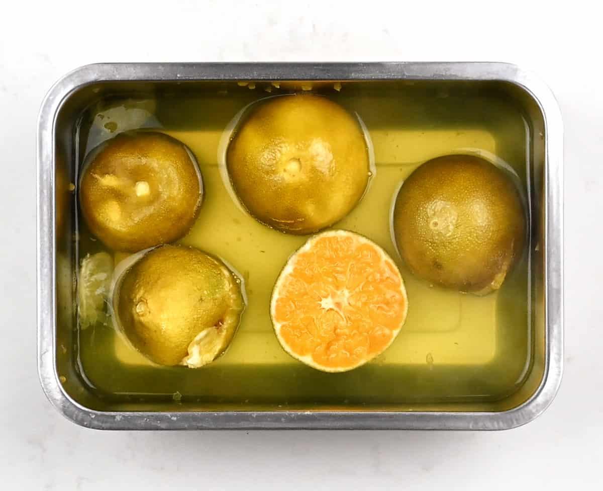 clementines cooked in a microwave