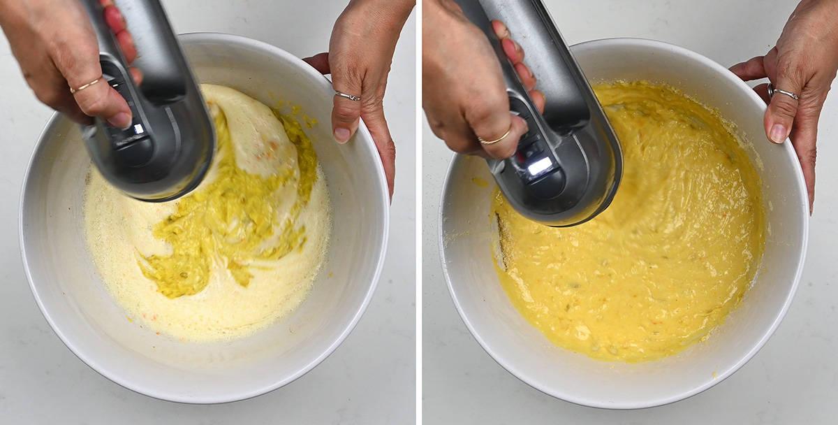 making clementine cake collage