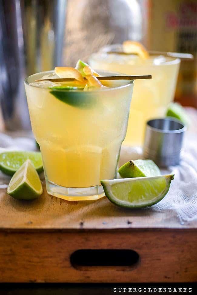 Dark and Stormy Cocktail