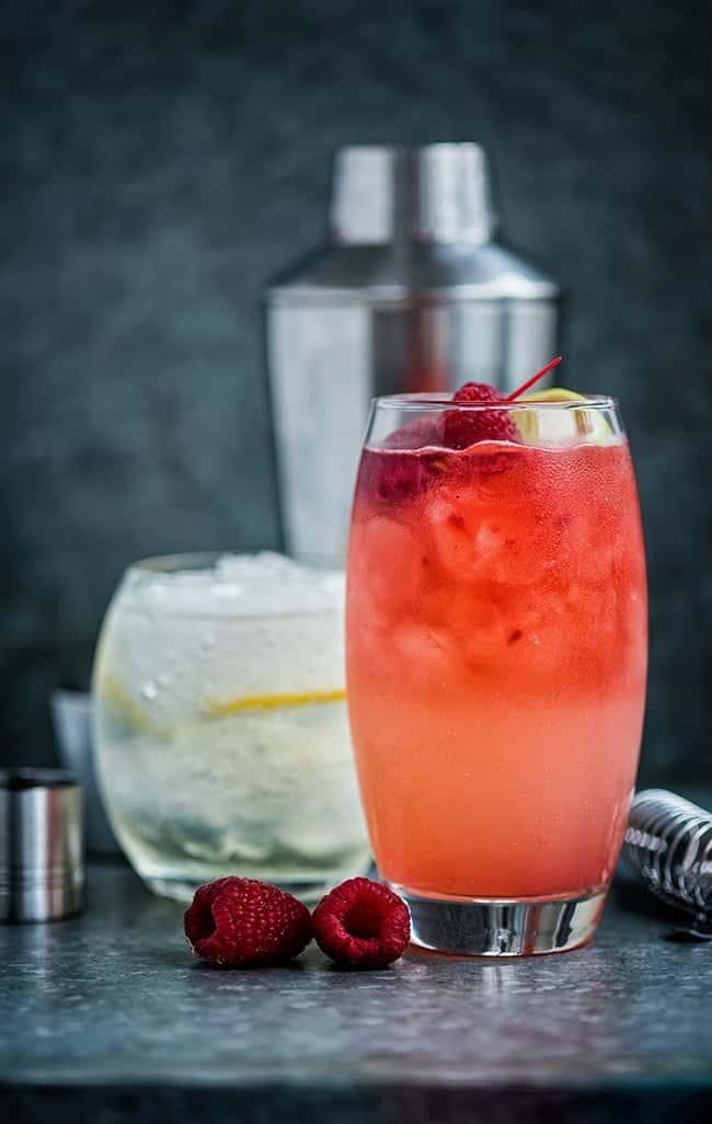 Cocktails for two: Floradora and Elderflower Collins and a giveaway
