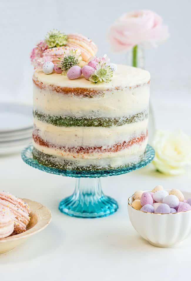 Naked Cake With Mascarpone Frosting