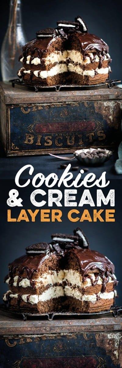 Cookies and cream layer