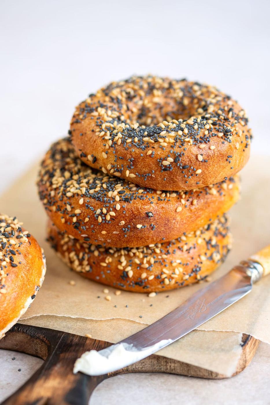 Cottage Cheese Bagels (Air Fryer or Oven!)