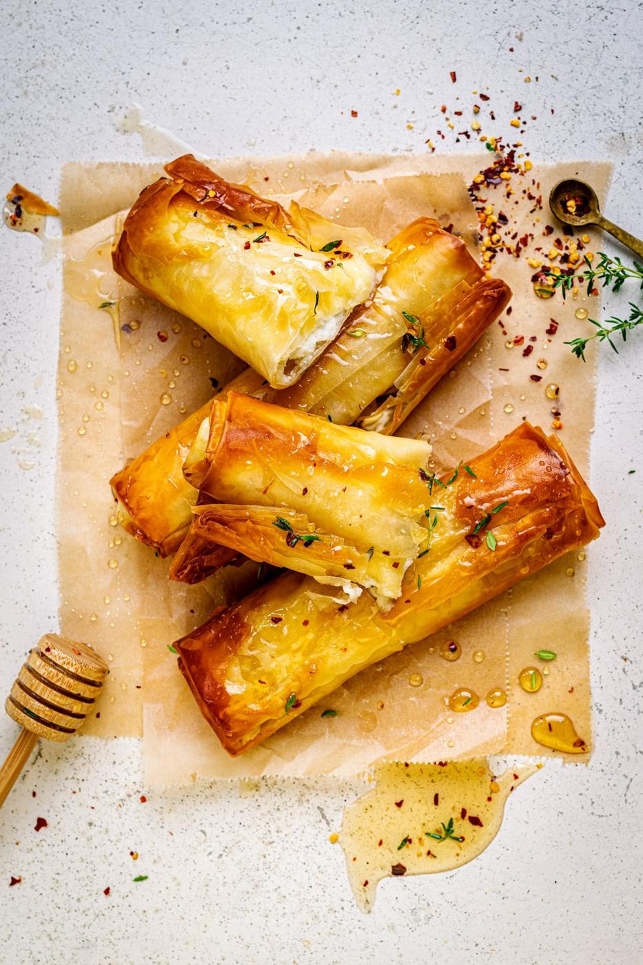 Crispy Feta Rolls