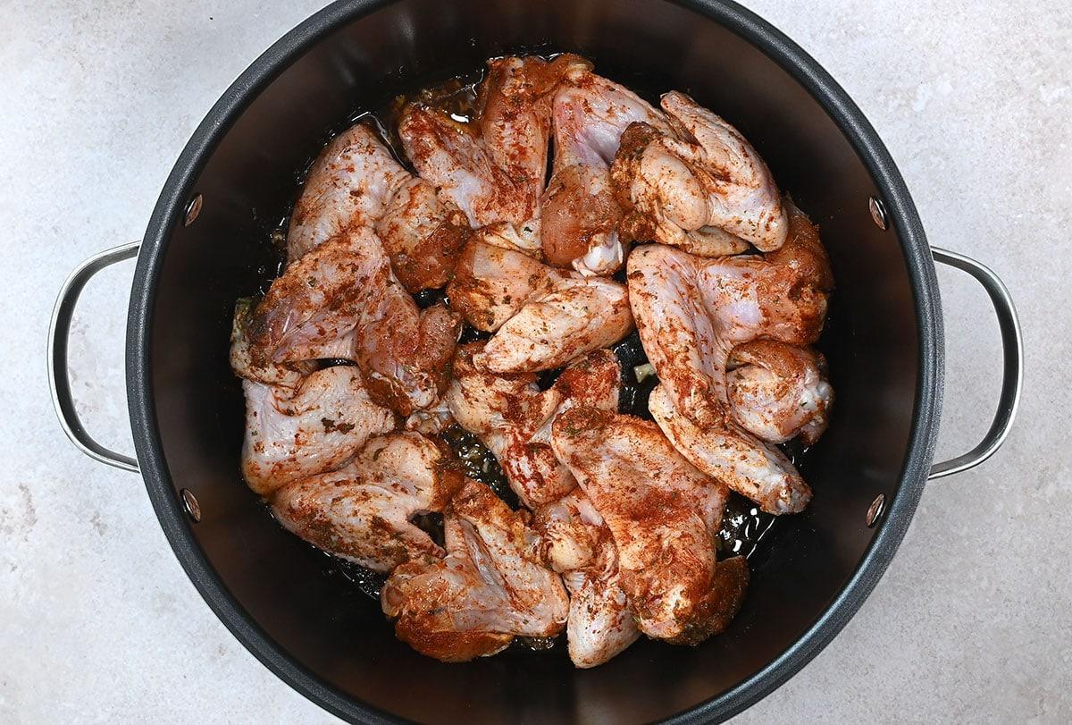 seasoning chicken wings in crock pot