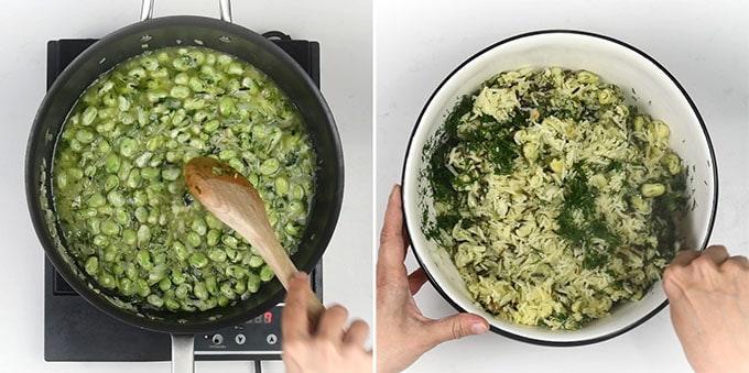 making dill rice