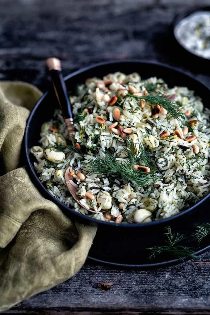 Rice with Broad Beans and Dill