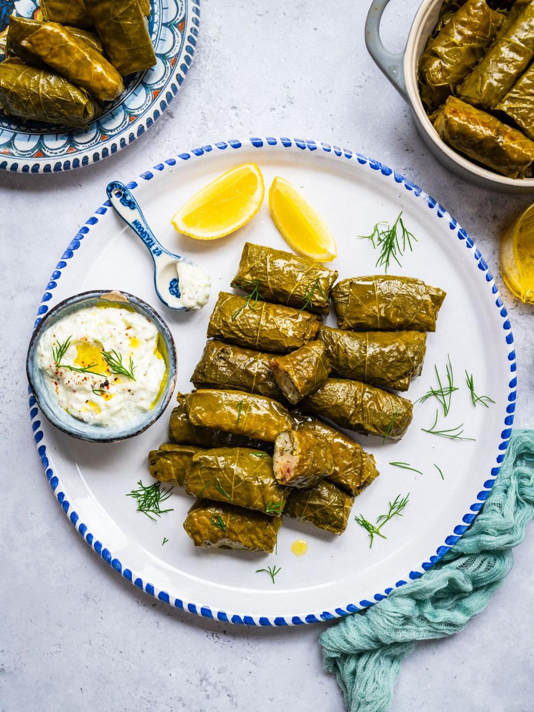 Dolmades – Greek Stuffed Vine Leaves