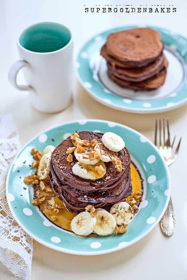 Double Chocolate Pancakes