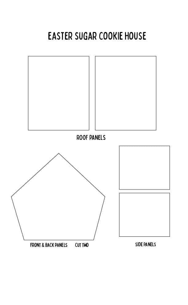 Easter Gingerbread House Template Nusde.com