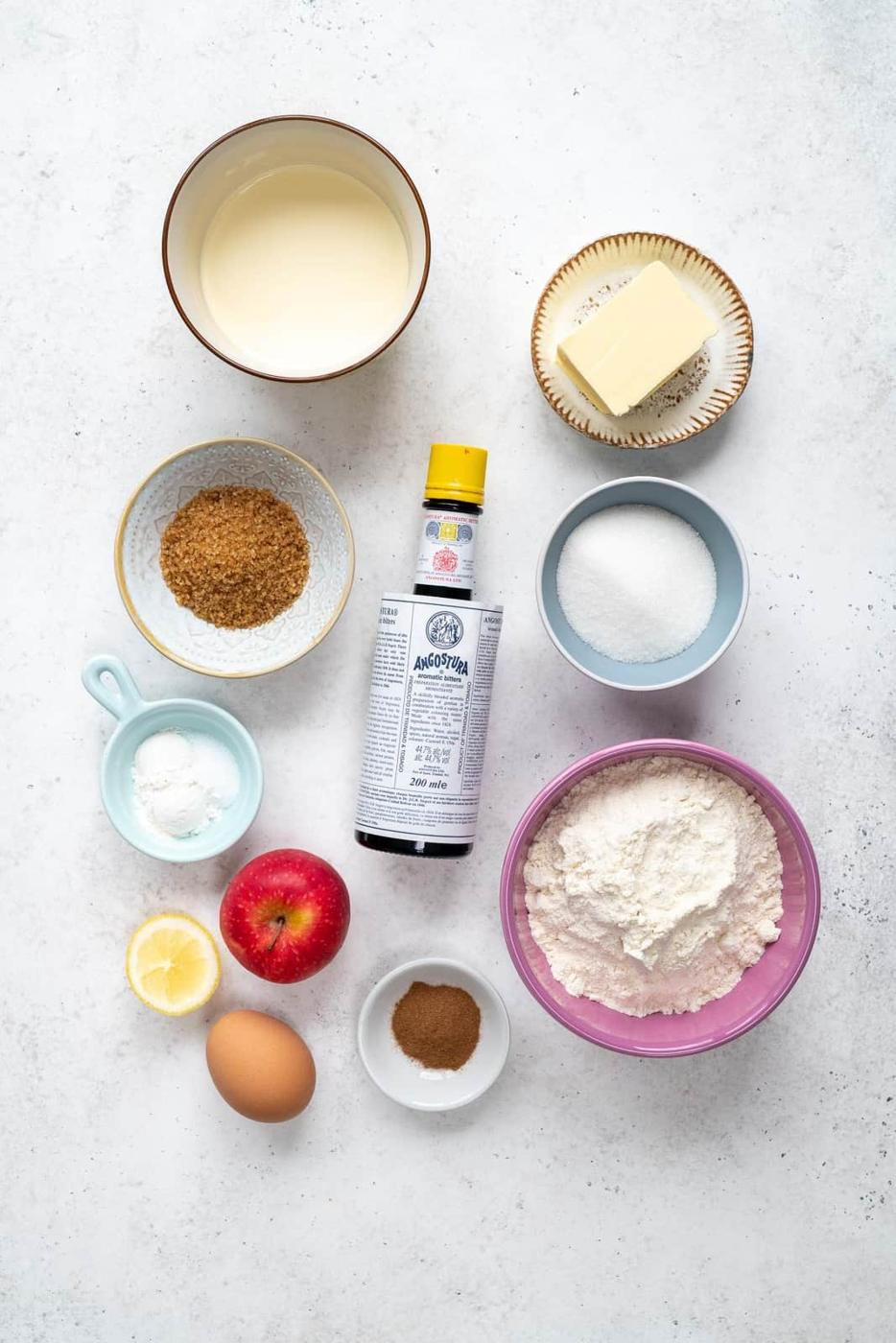 ingredients for apple scones