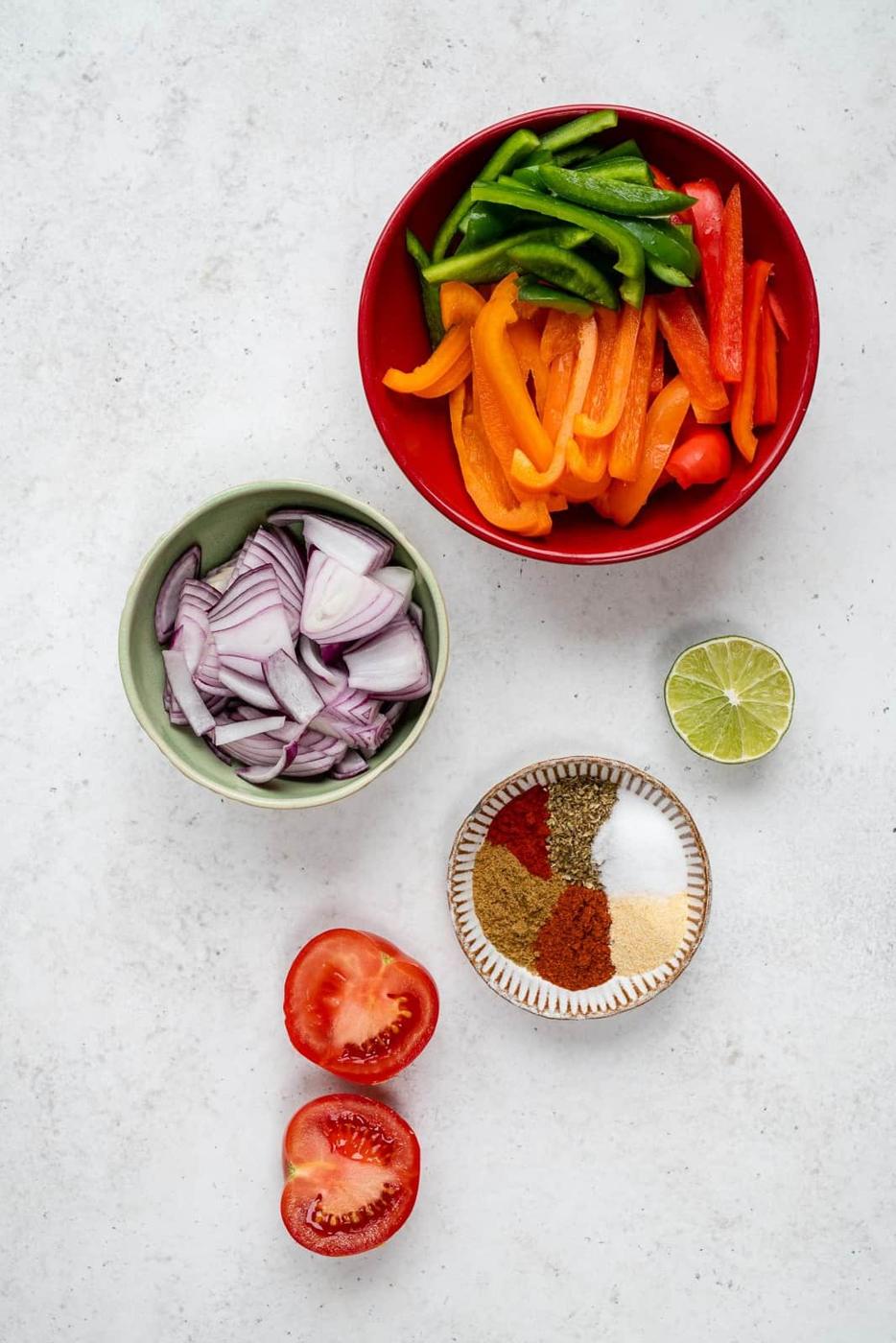 Chicken Fajita ingredients