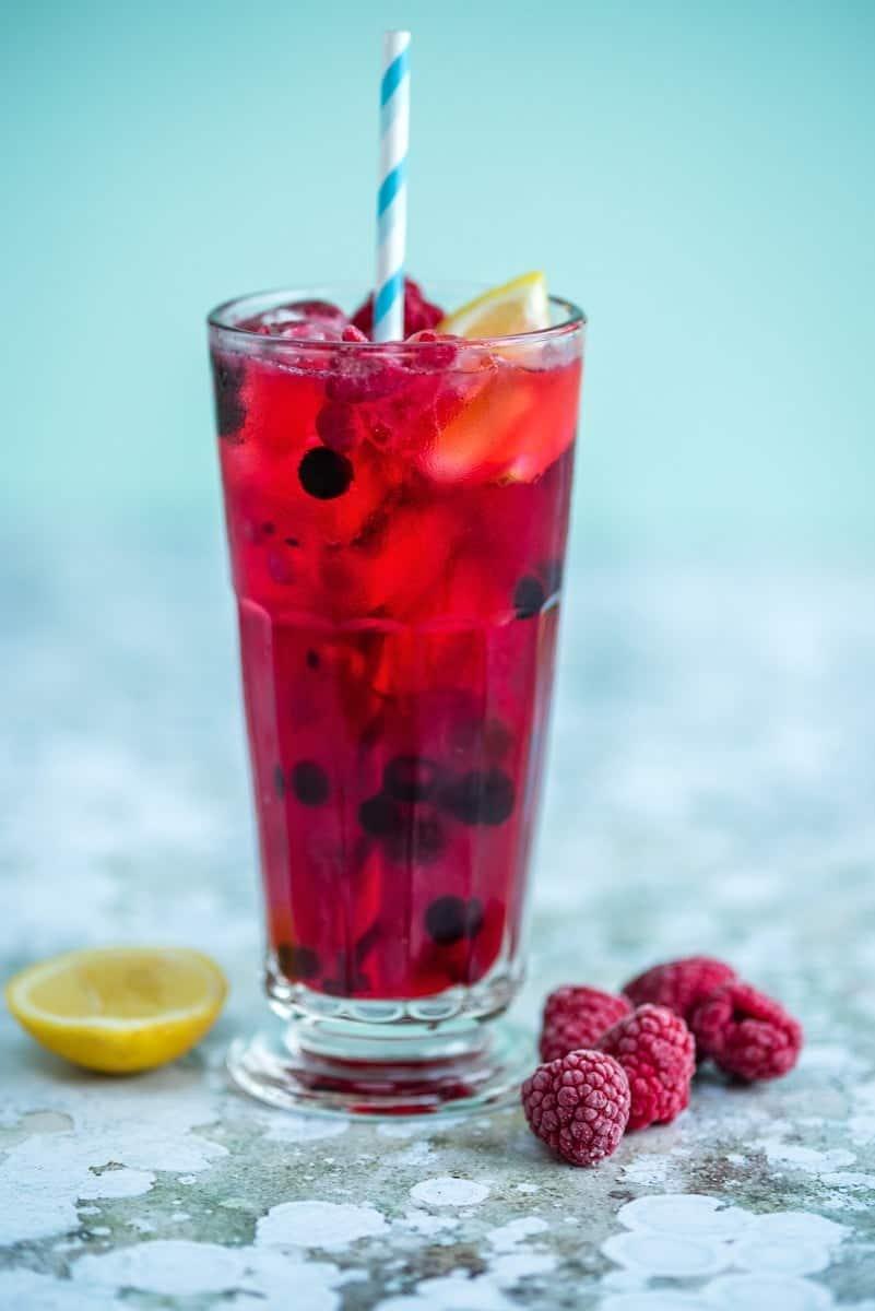 Elderflower Berry Gin Collins