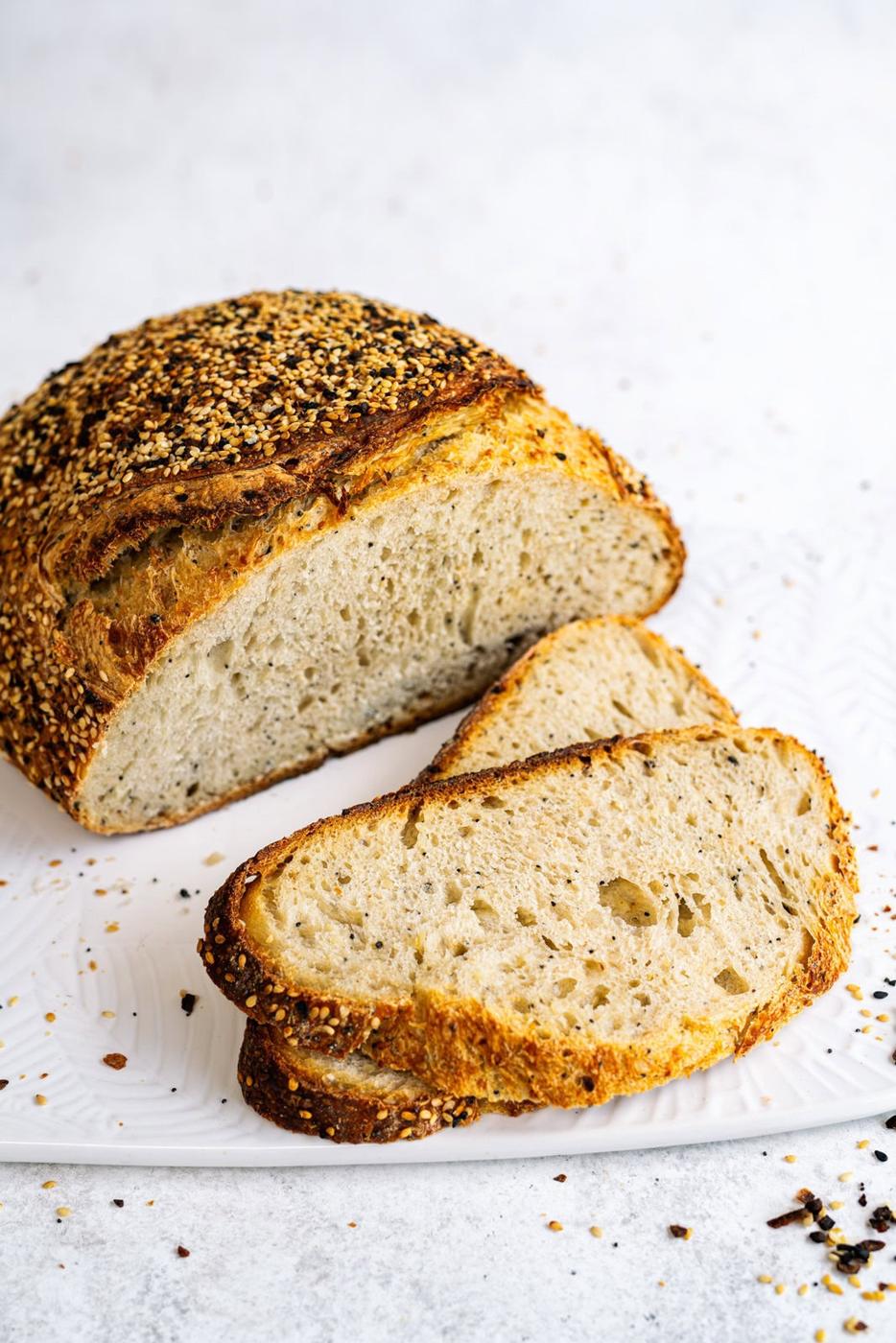 Everything Sourdough (Sourdough with Everything Bagel Seasoning)