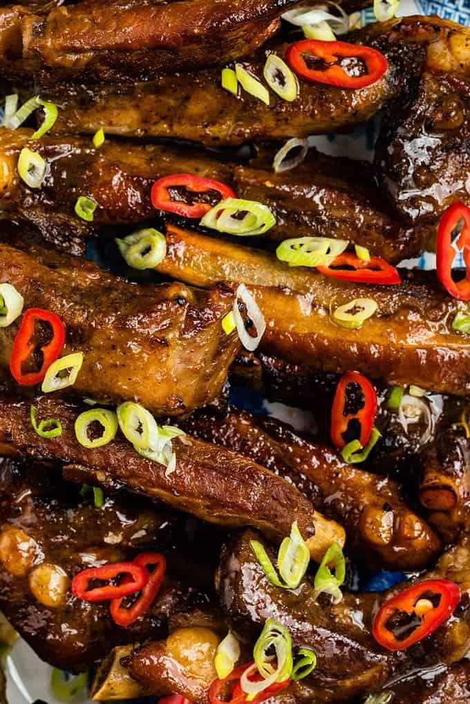 Five spice teriyaki slow cooker ribs