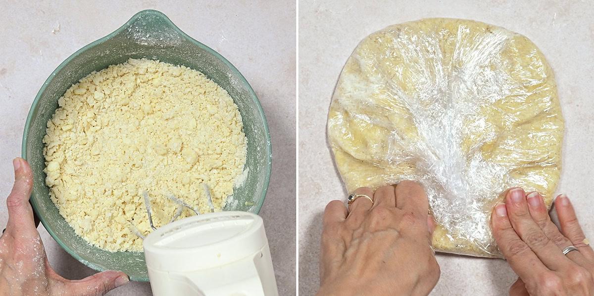 making pastry for mince pies