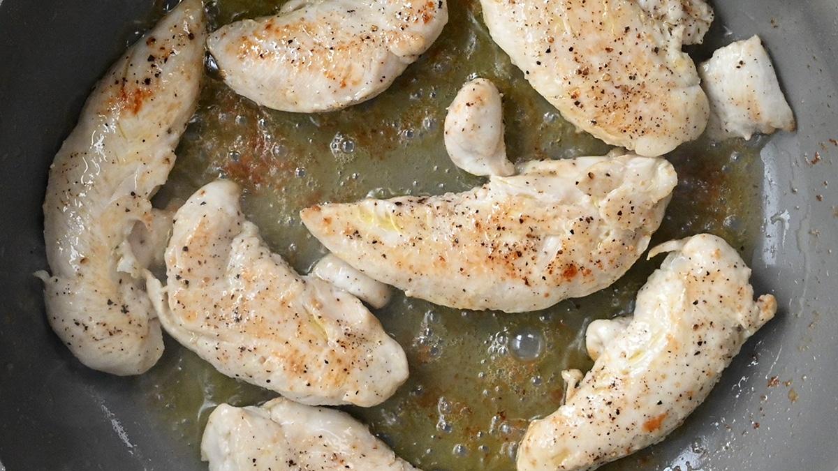 pan frying chicken tenders