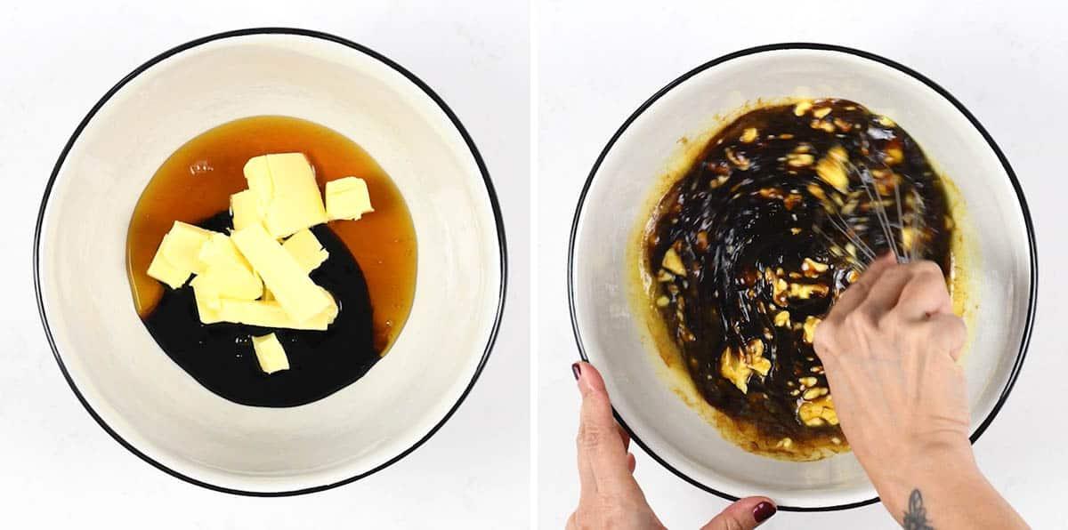 Making ginger cake collage